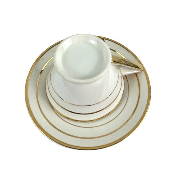 Salem China Company Ohio Made in America Art Deco 8 tea cups and saucers 23K - Picture 7 of 9